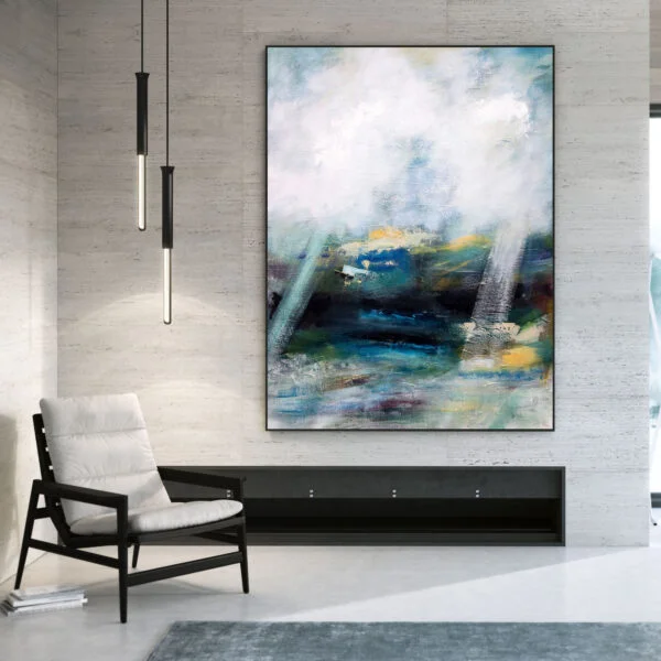 Original Hand Painted Extra Large Colorful Abstract Painting