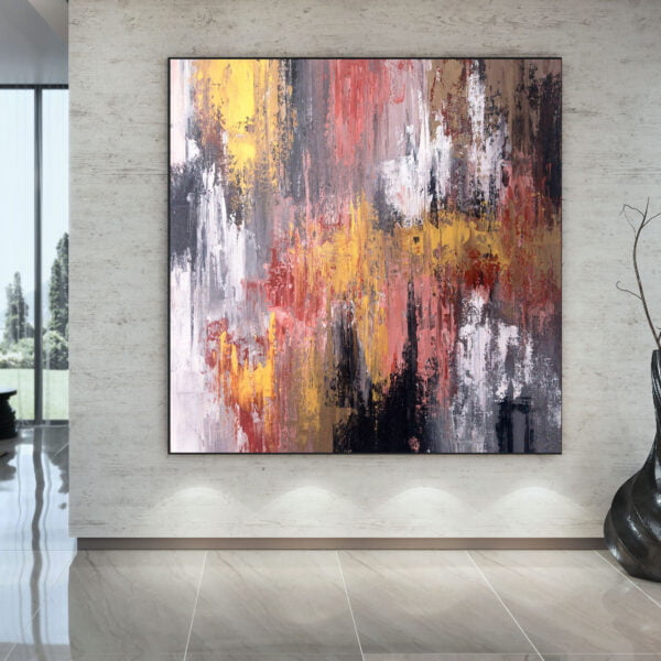 Original Colorful Hand Painted Extra Large Abstract Painting