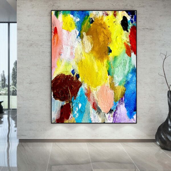 Extra Large Colorful Abstract Painting Wall Art