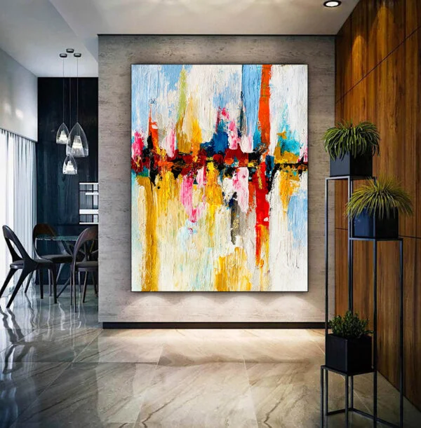 Colorful Bright painting Large Wall Art Modern Art